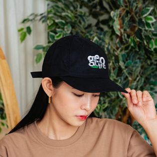 EMBROIDERY CAP BLACK - GEOLIFE
