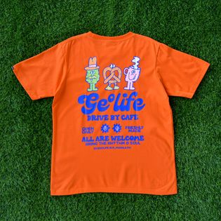 DRIVE BY CAFE ORANGE TSHIRT - GEOLIFE