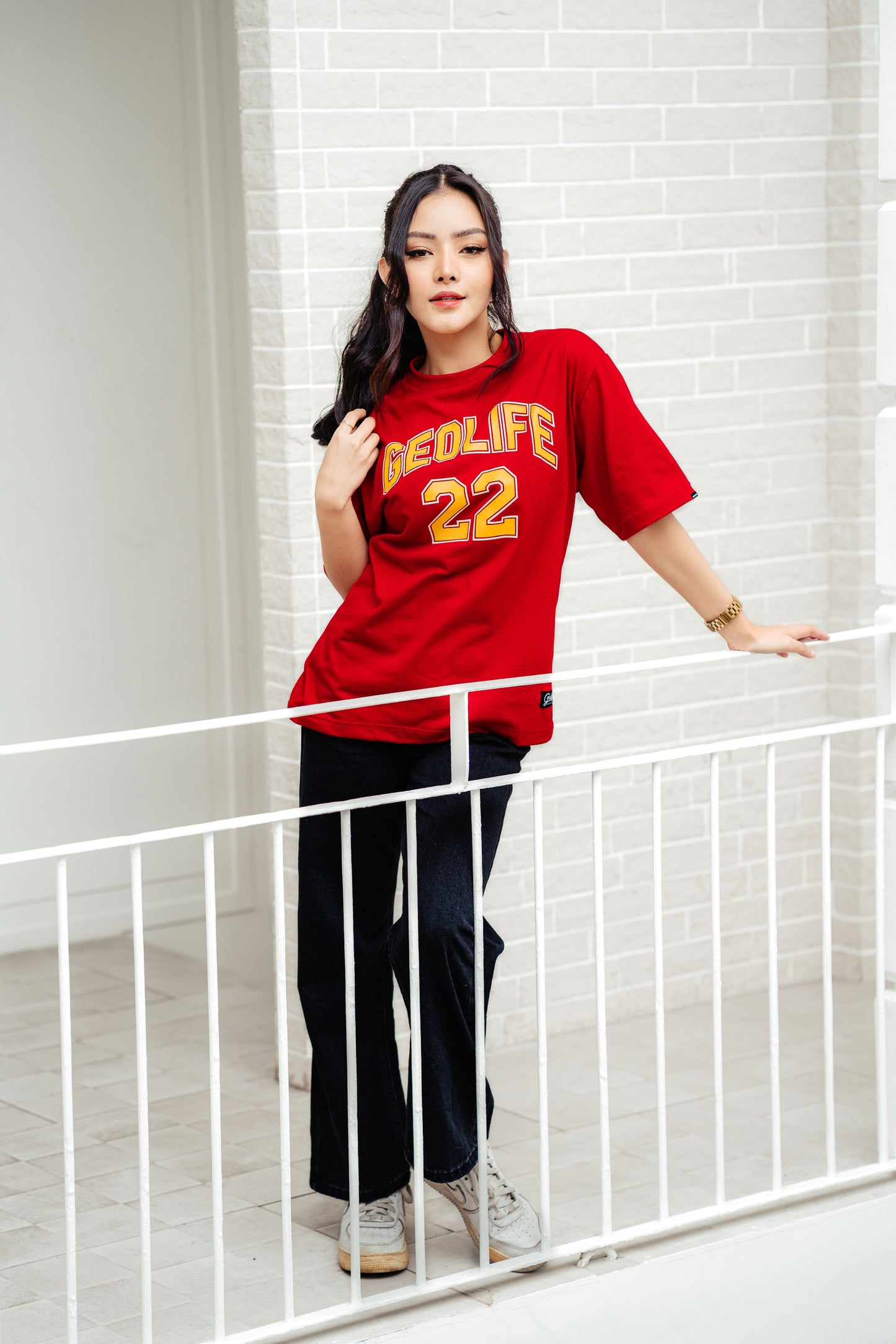 VARSITY RED TSHIRT - GEOLIFE