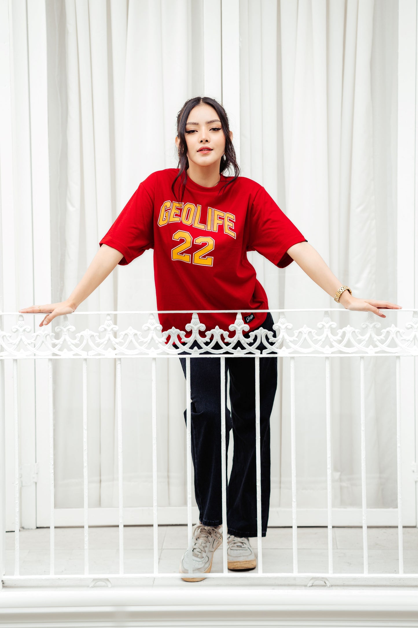 VARSITY RED TSHIRT - GEOLIFE
