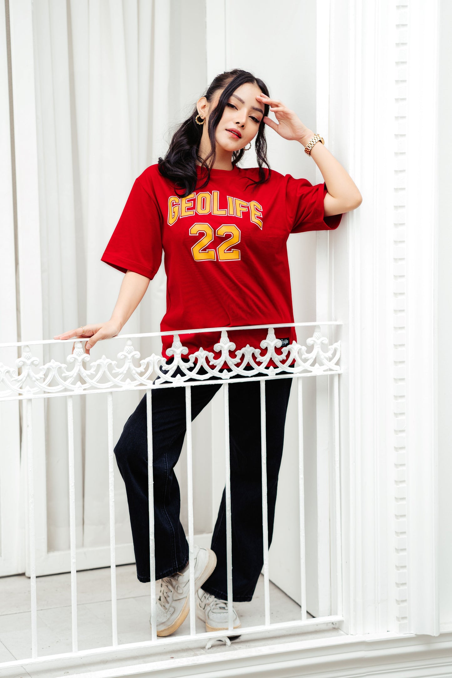 VARSITY RED TSHIRT - GEOLIFE