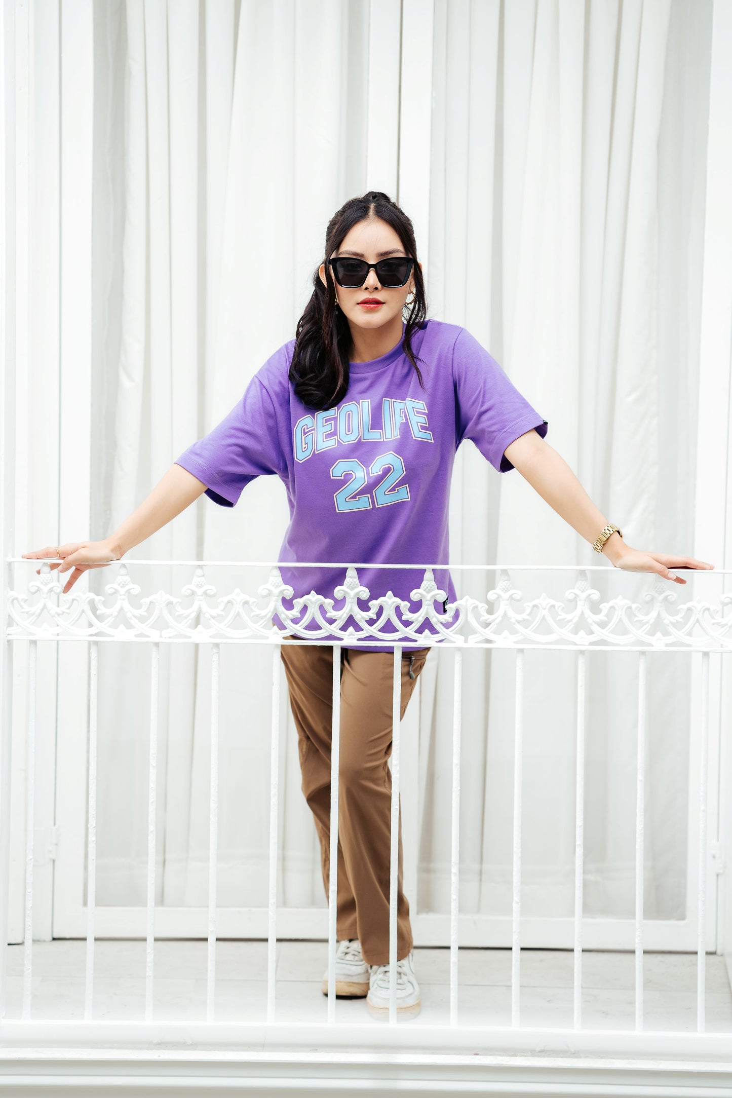 VARSITY PURPLE TSHIRT - GEOLIFE