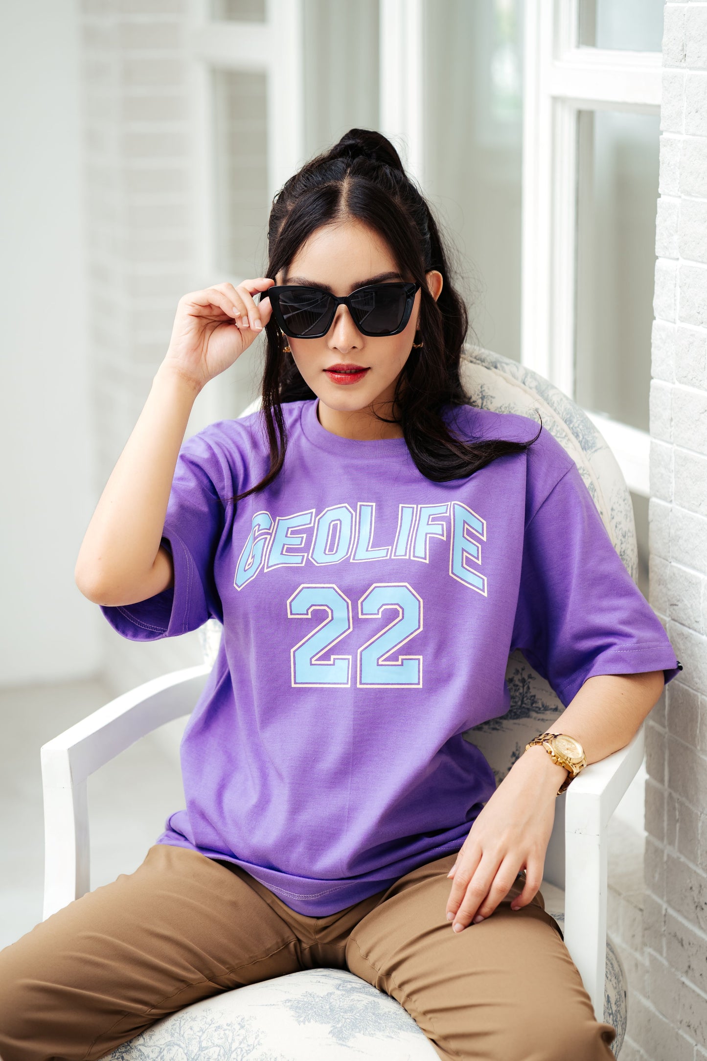 VARSITY PURPLE TSHIRT - GEOLIFE