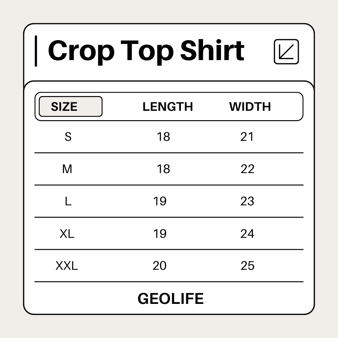 GEOLIFE JERSEY CROP TOP - BLACK SHIRT