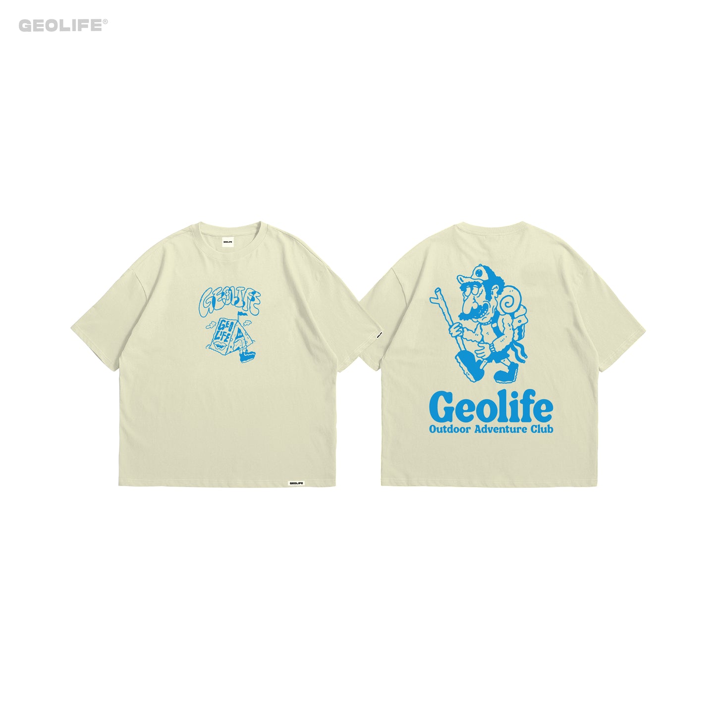 GEOLIFE CAMPER - CREAMTSHIRT