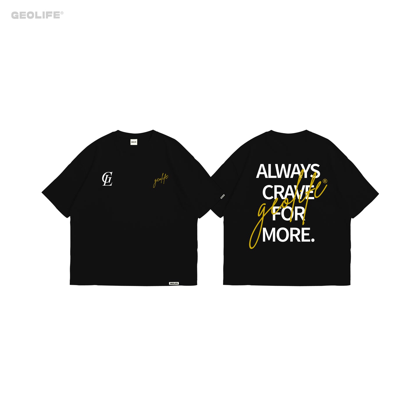 GEOLIFE CRAVE - BLACK SHIRT