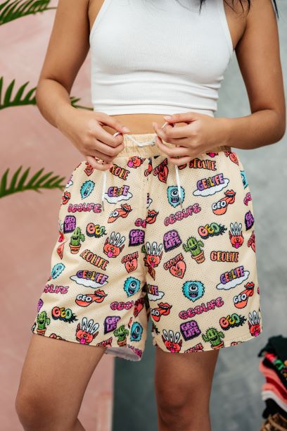 GEOLIFE MESH SHORT OFF WHITE