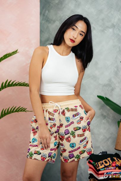 GEOLIFE MESH SHORT OFF WHITE