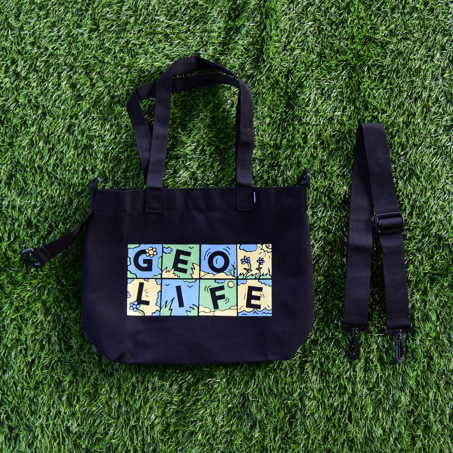 TWO-WAY TOTE BAG PRINTED - GEOLIFE