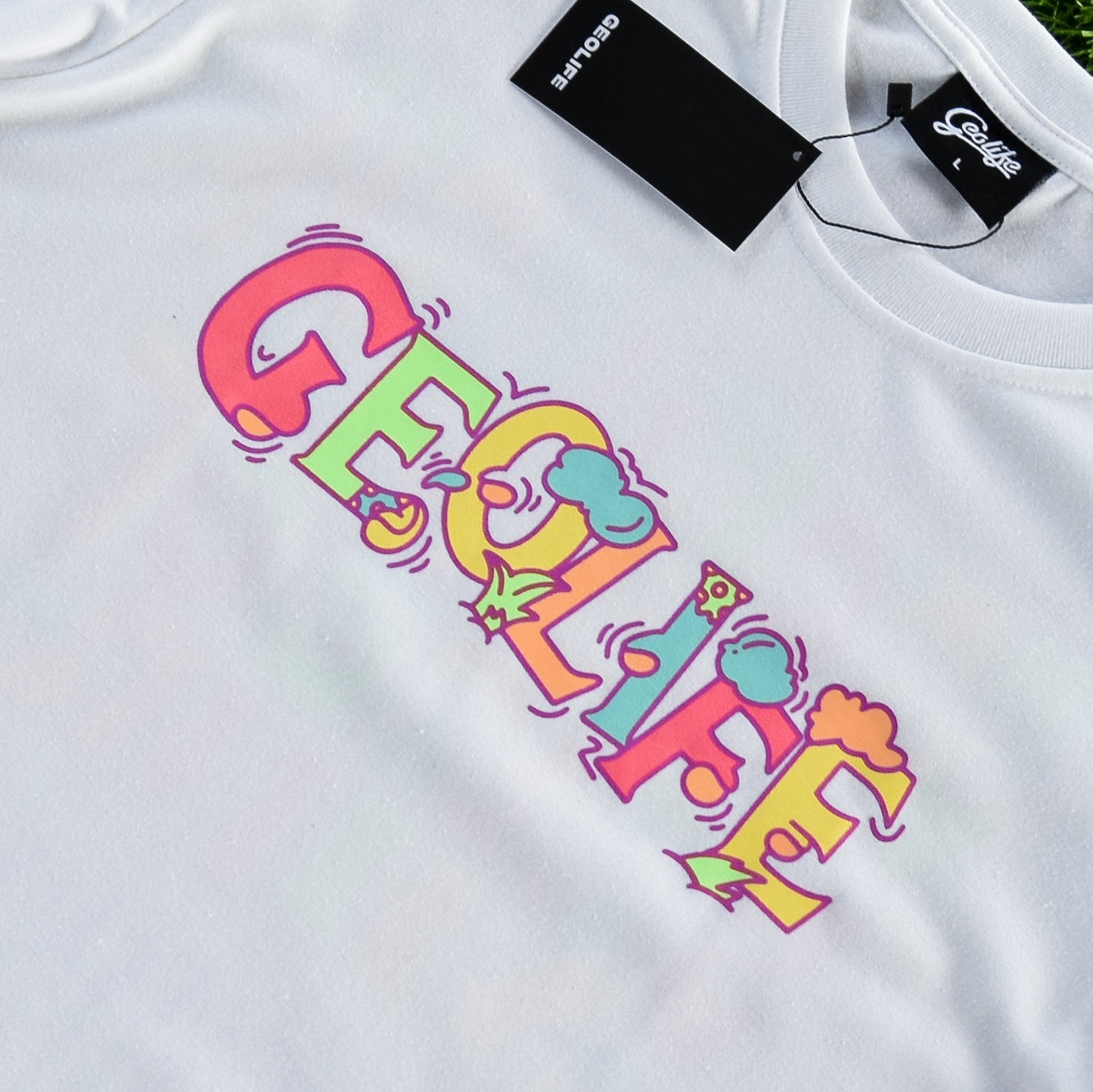 GEOLIFE STRENGTH WHITE TSHIRT