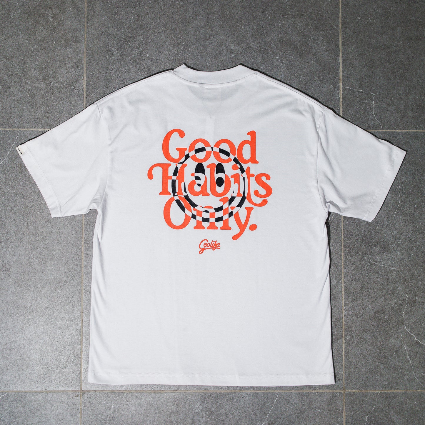 GEOLIFE GOOD HABITS - WHITE TSHIRT