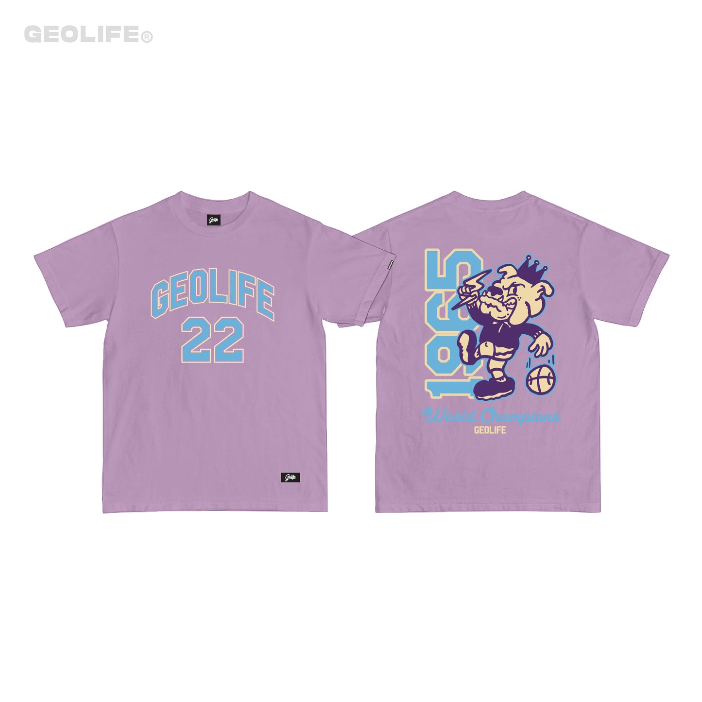 VARSITY PURPLE TSHIRT - GEOLIFE