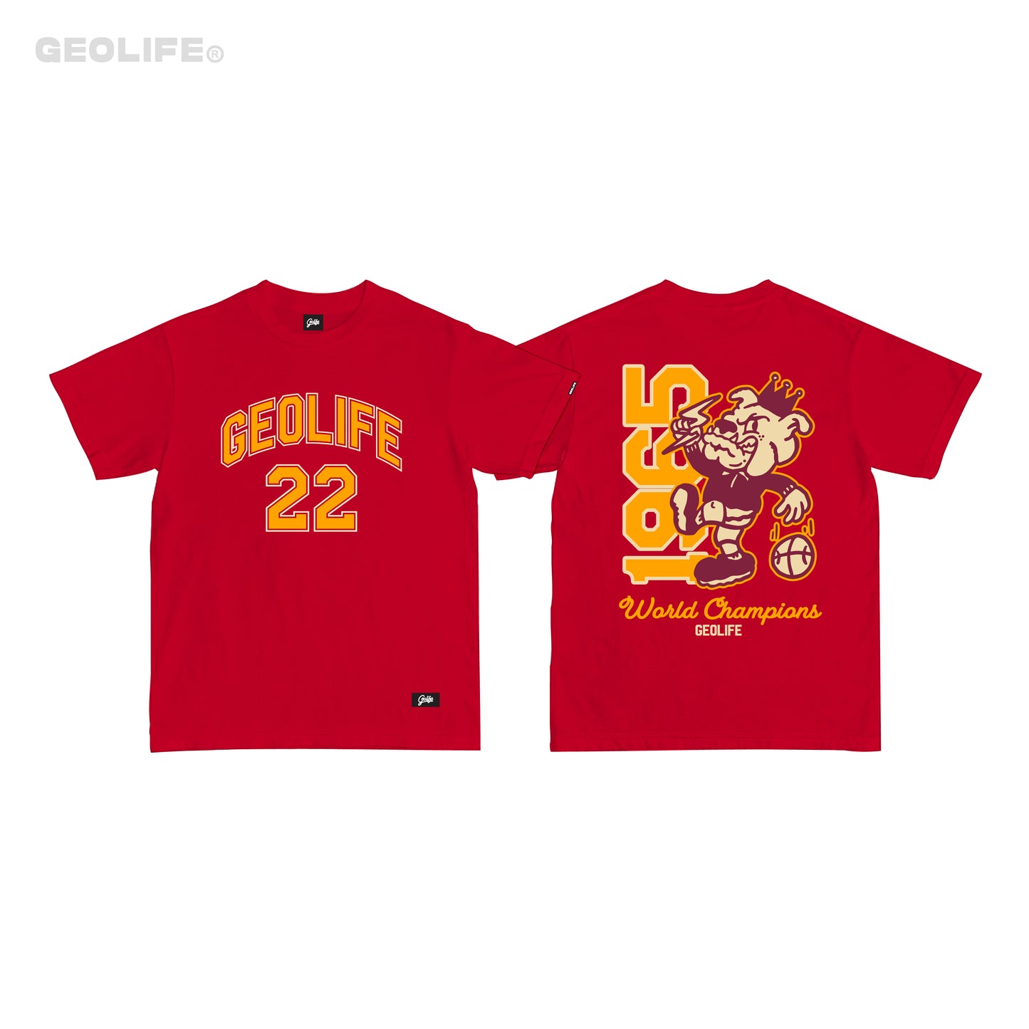 VARSITY RED TSHIRT - GEOLIFE