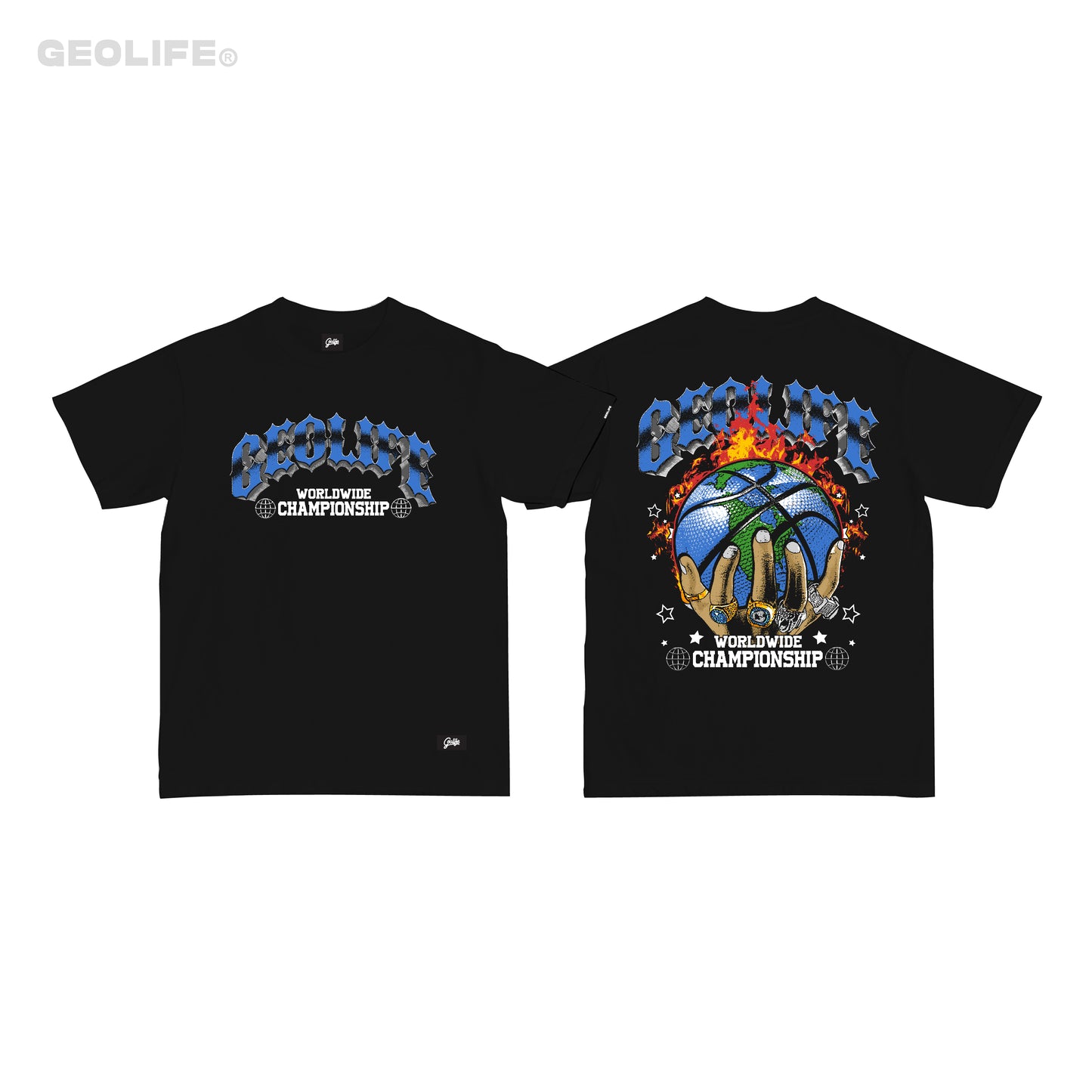 WORLDWIDE BLACK TSHIRT - GEOLIFE