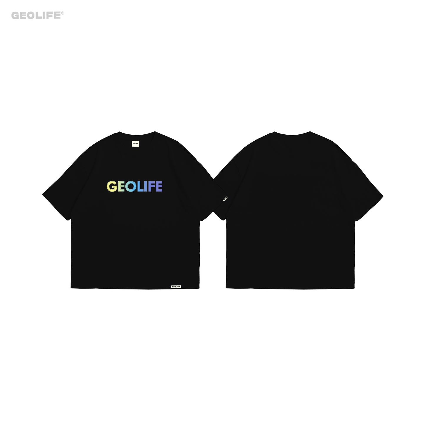 GEOLIFE GRADIENT - BLACK SHIRT