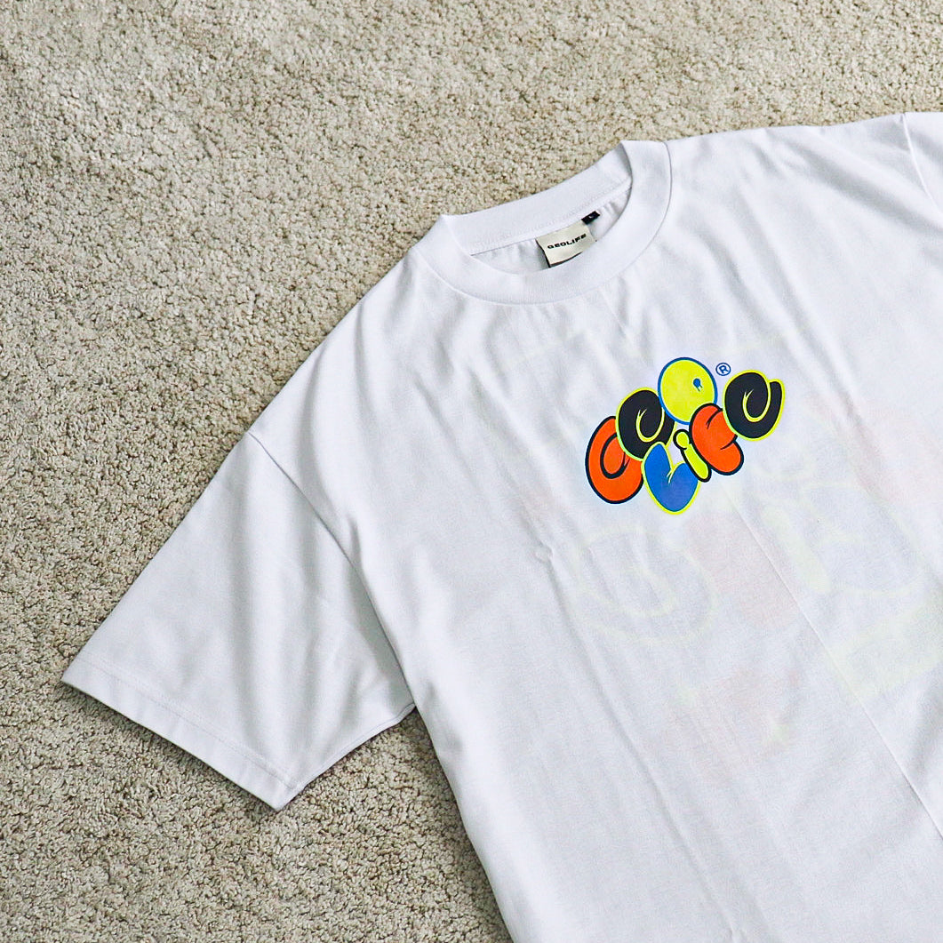 GEOLIFE STICKIES - WHITE TSHIRT