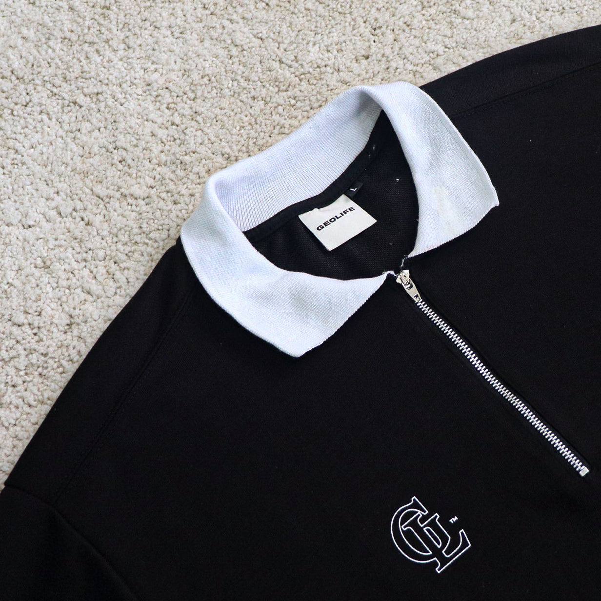 GEOLIFE DAUNTLESS - BLACK POLO SHIRT