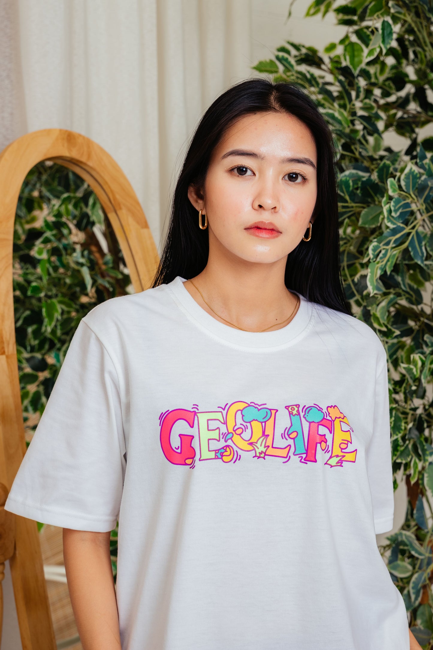 GEOLIFE STRENGTH WHITE TSHIRT
