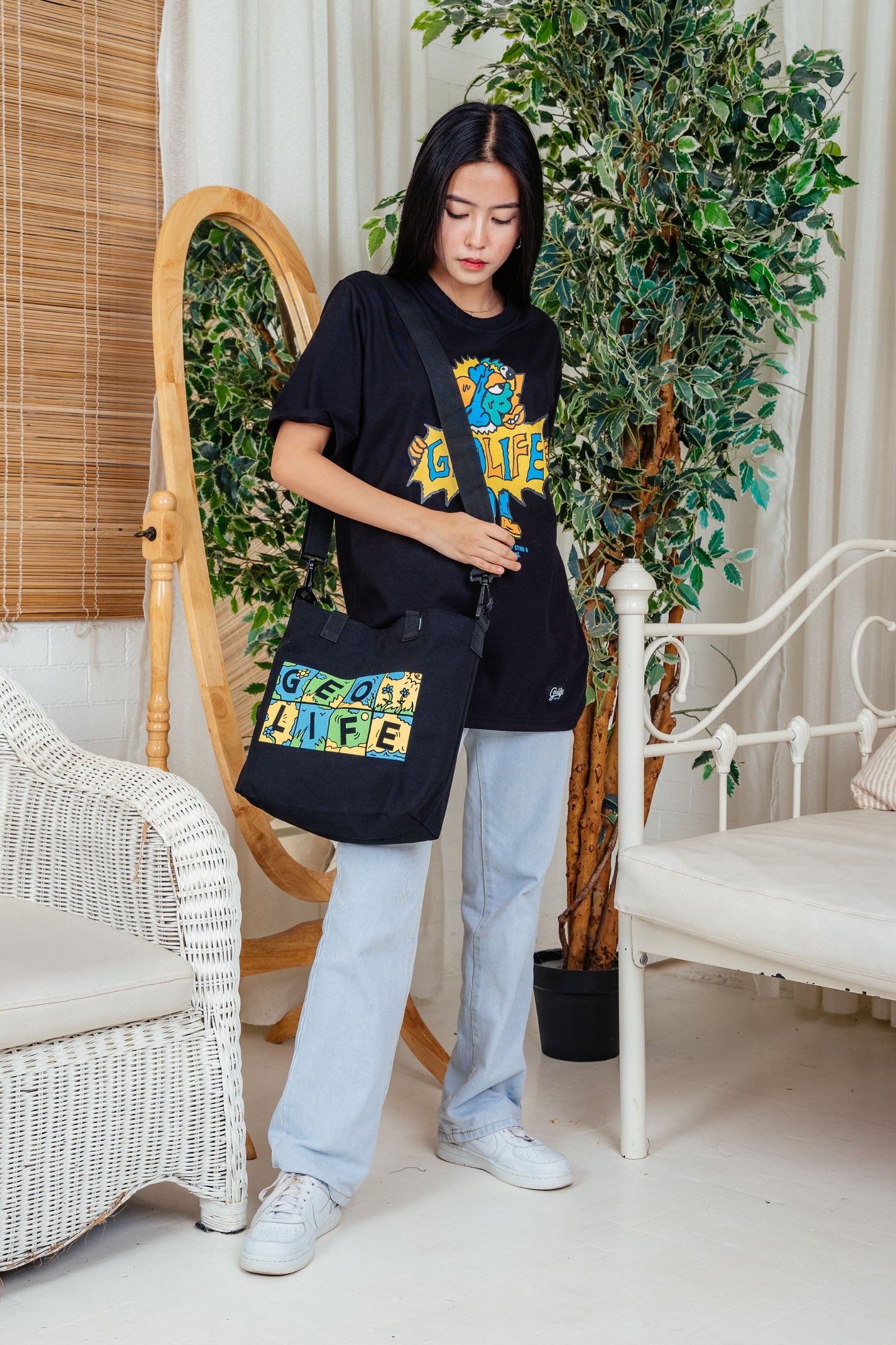 TWO-WAY TOTE BAG PRINTED - GEOLIFE