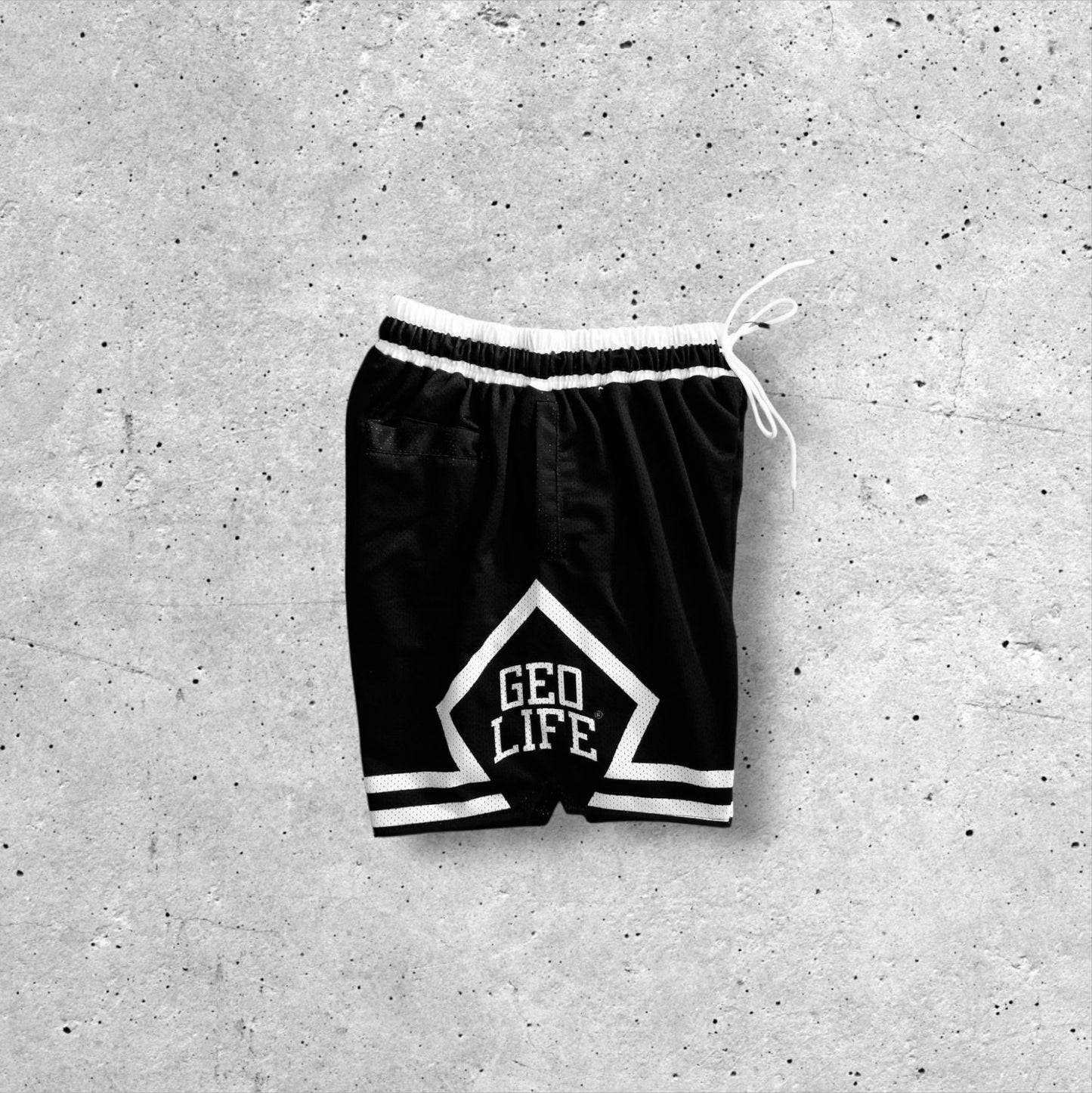 GEOLIFE CHICAGO INSPIRED - MESH SHORT - BLACK