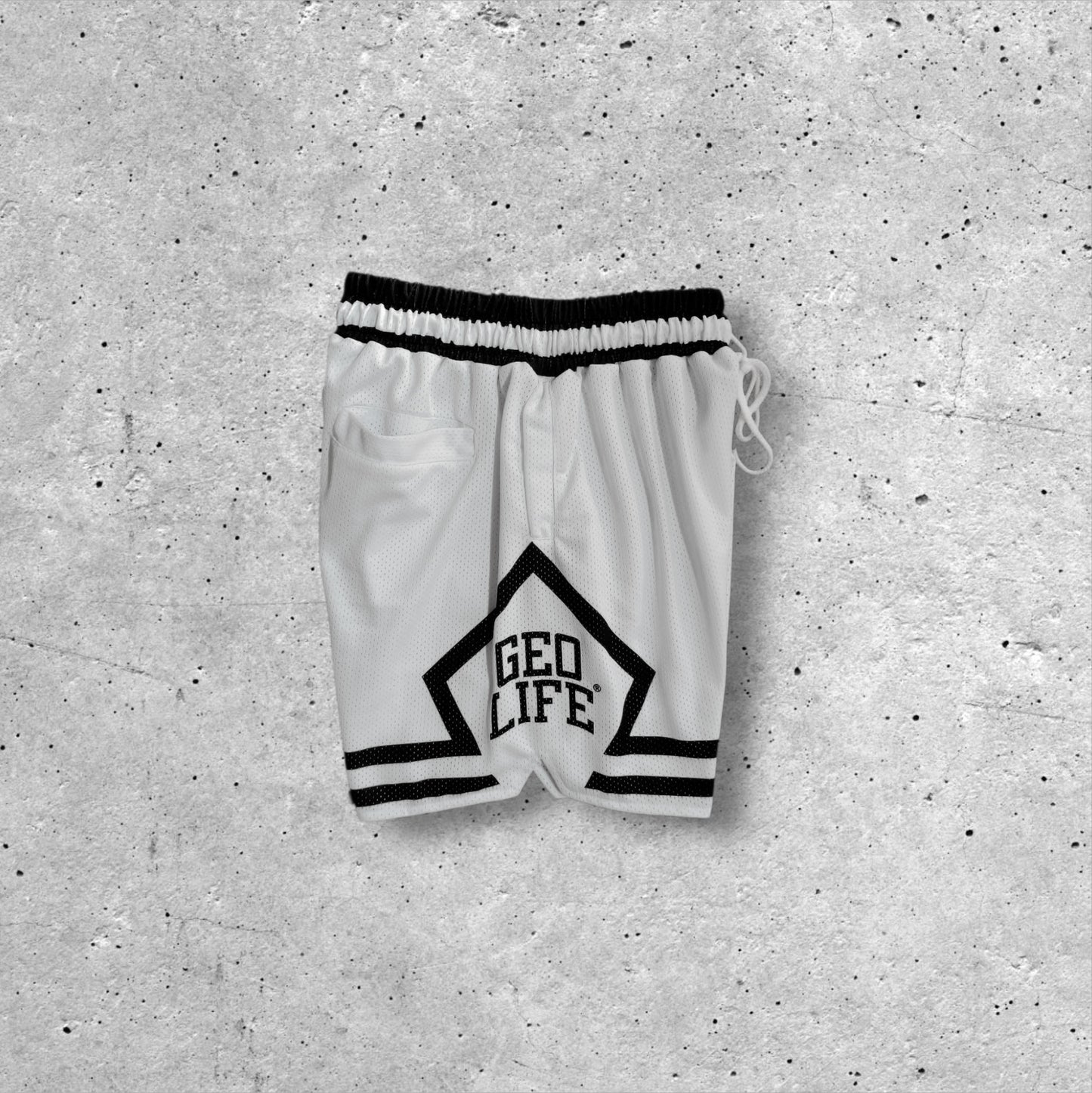 GEOLIFE CHICAGO INSPIRED - MESH SHORT - WHITE