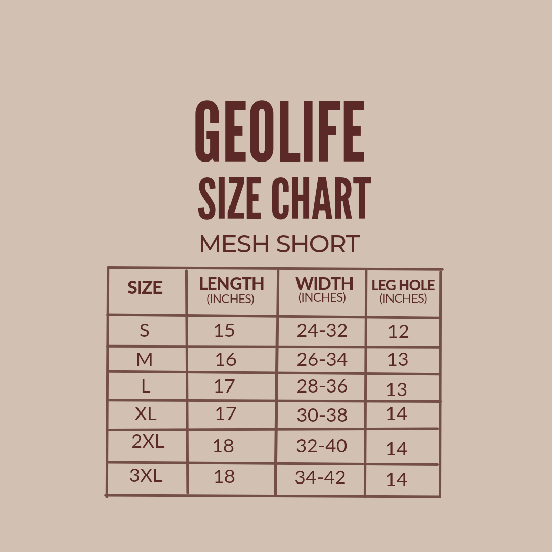 DOODLE MESH SHORT - GEOLIFE