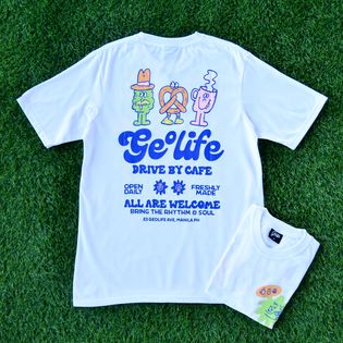 GEOLIFE DRIVE BY CAFE WHITE TSHIRT