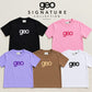GEOLIFE EMBROIDERY  KHAKI TSHIRT