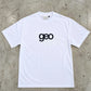 GEOLIFE EMBROIDERY  WHITE TSHIRT