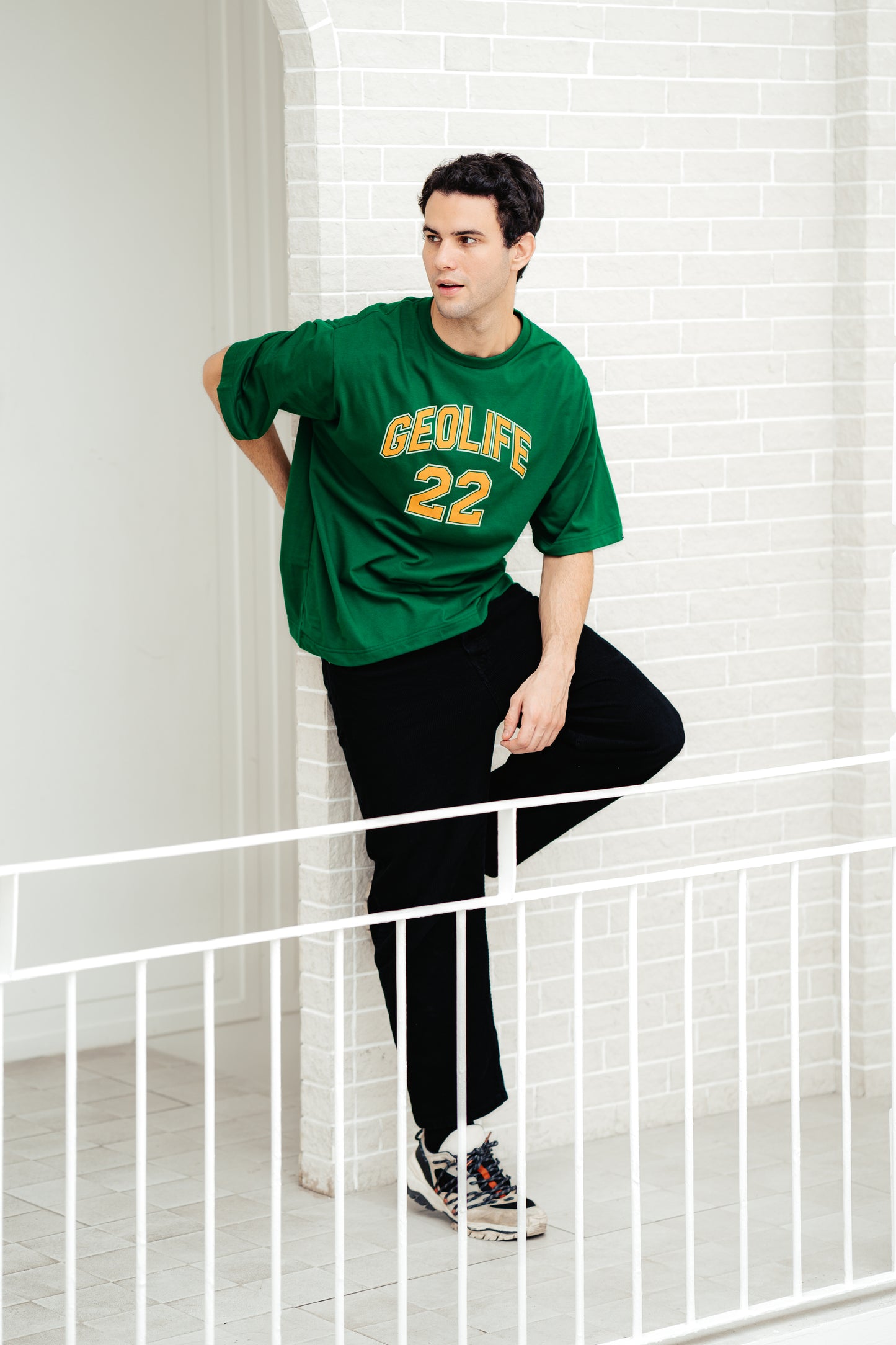 VARSITY GREEN TSHIRT - GEOLIFE