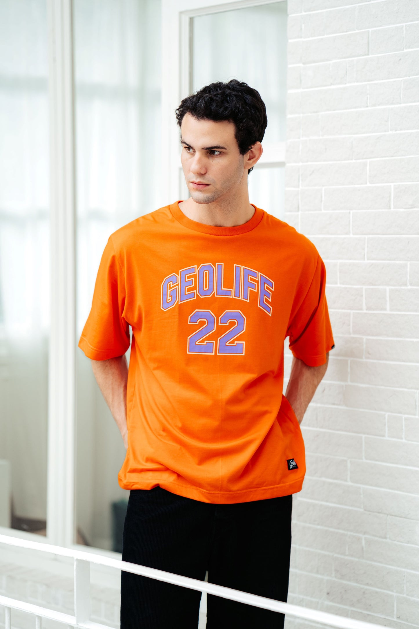 VARSITY ORANGE TSHIRT - GEOLIFE