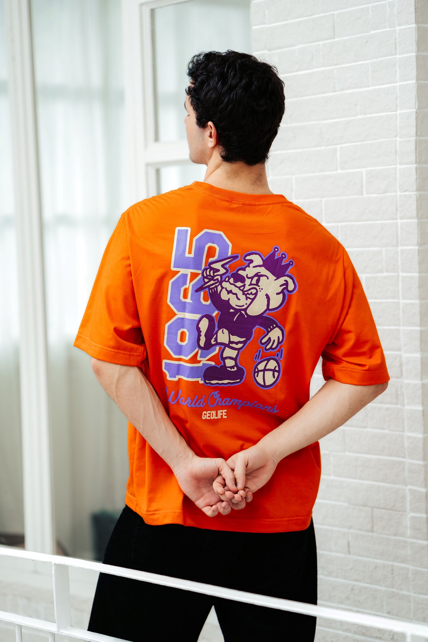 VARSITY ORANGE TSHIRT - GEOLIFE