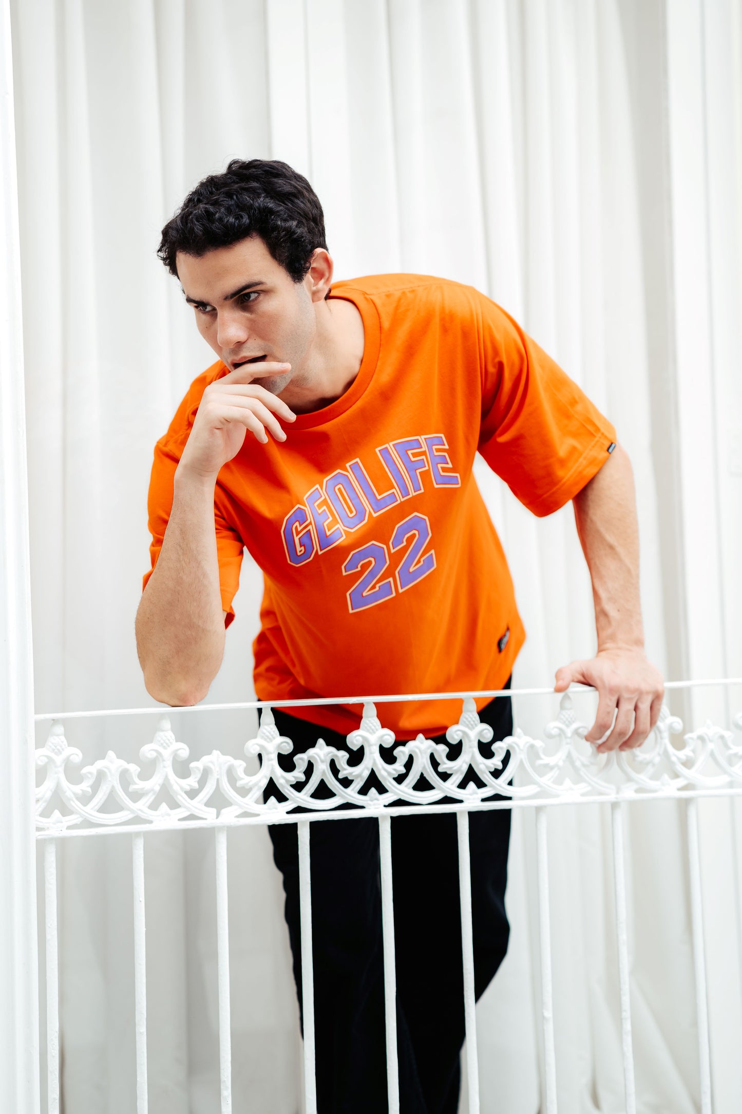 VARSITY ORANGE TSHIRT - GEOLIFE