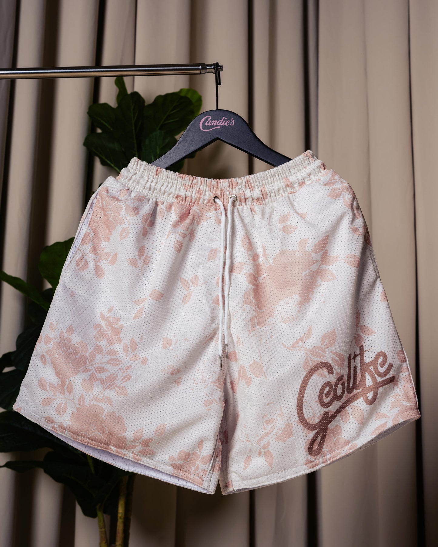 LEAVES MESH SHORT CREAM - GEOLIFE