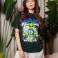 PEACE BOTTLE GREEN TSHIRT - GEOLIFE