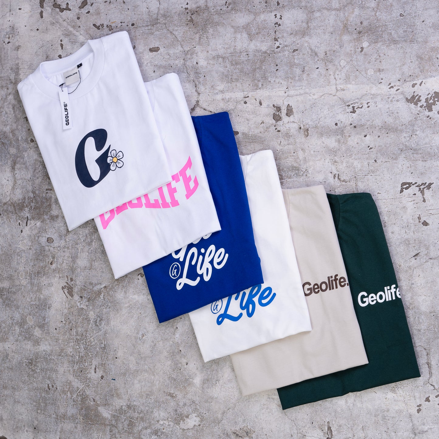 GEOLIFE SCRIPT -  ROYAL BLUE TSHIRT