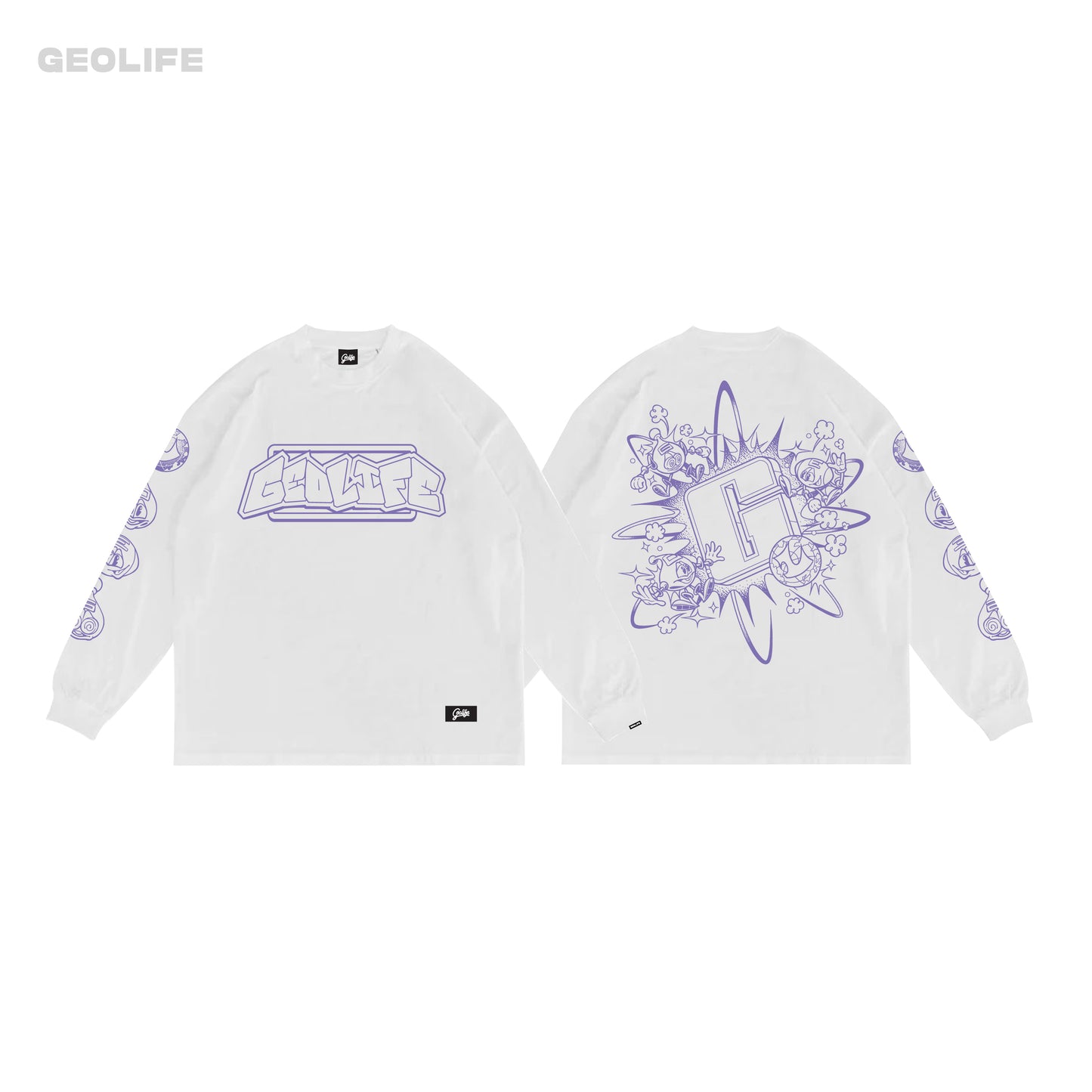 GEOLIFE ATOMS OFFWHITE LONGSLEEVES