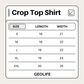 GEOLIFE JERSEY CROP TOP -  WHITE SHIRT