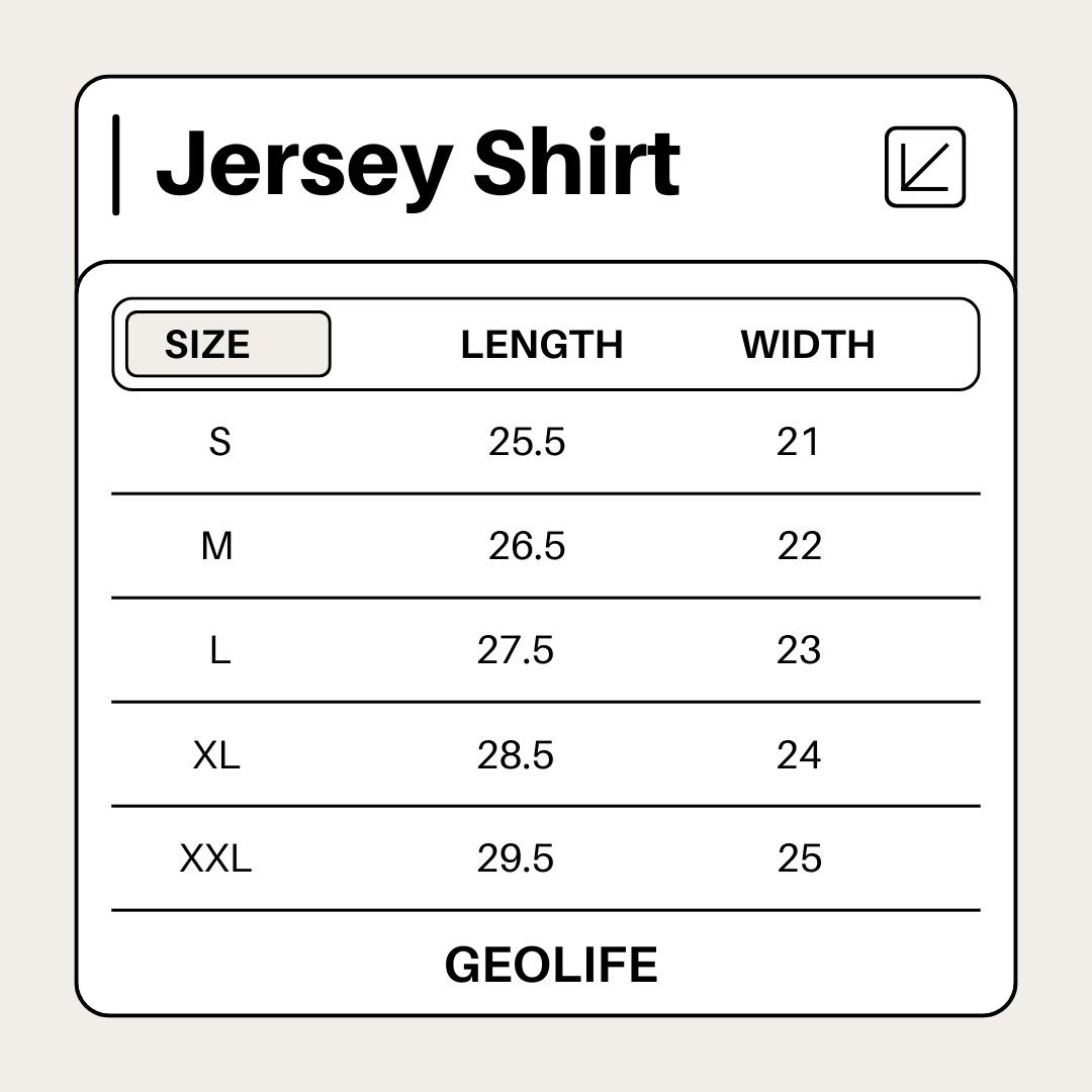 GEOLIFE JERSEY -  WHITE SHIRT