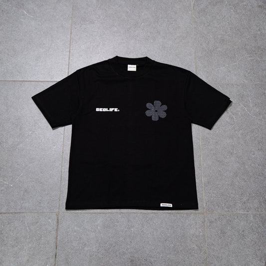 GEOLIFE BLOOM -  BLACK SHIRT