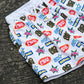GEOLIFE PATTERN - MESH SHORT - WHITE