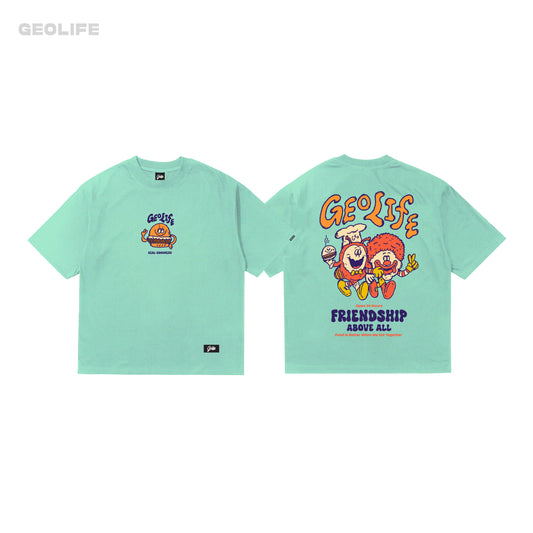 FRIENDSHIP LIGHT MINT TSHIRT - GEOLIFE