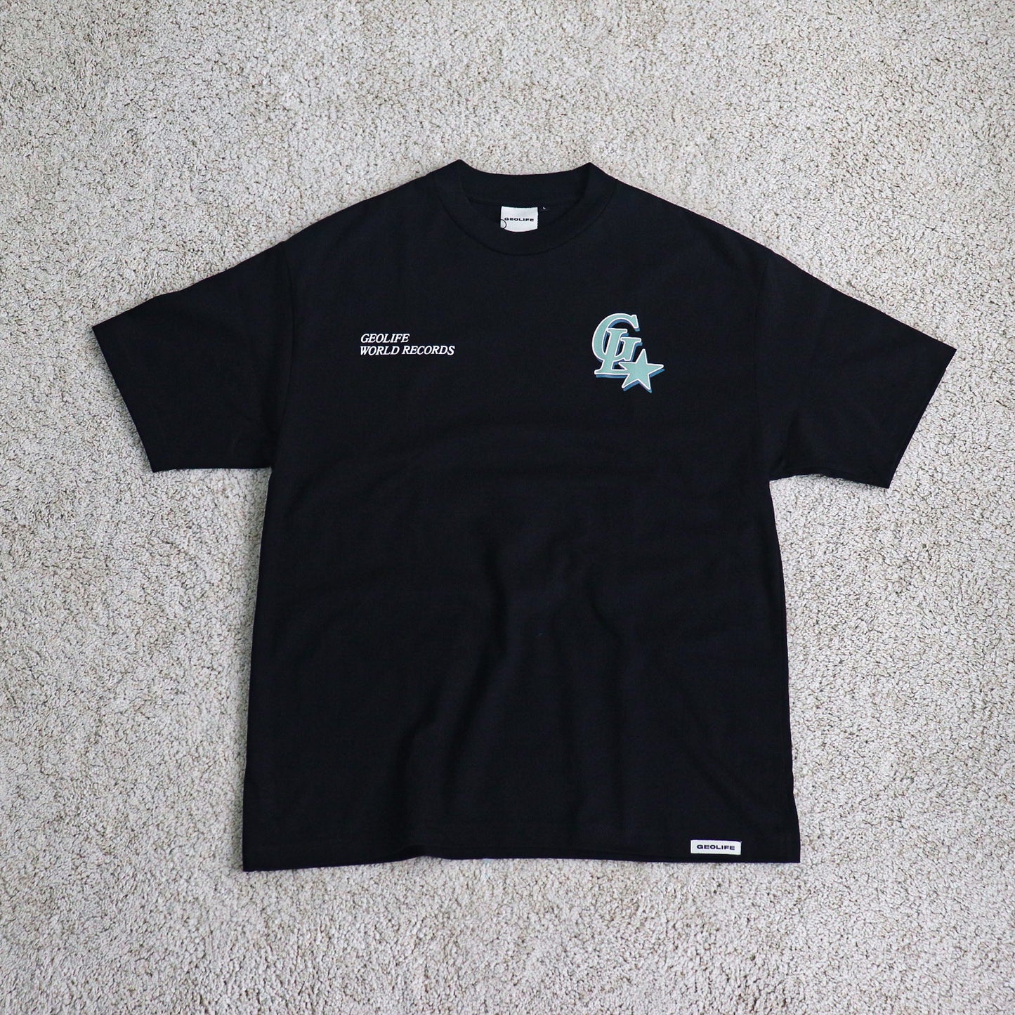 GEOLIFE WORLD RECORDS -  BLACK TSHIRT