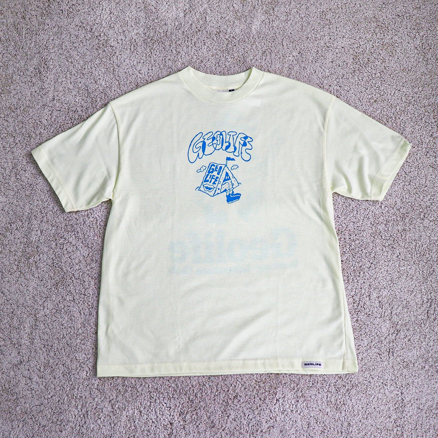 GEOLIFE CAMPER -  CREAMTSHIRT