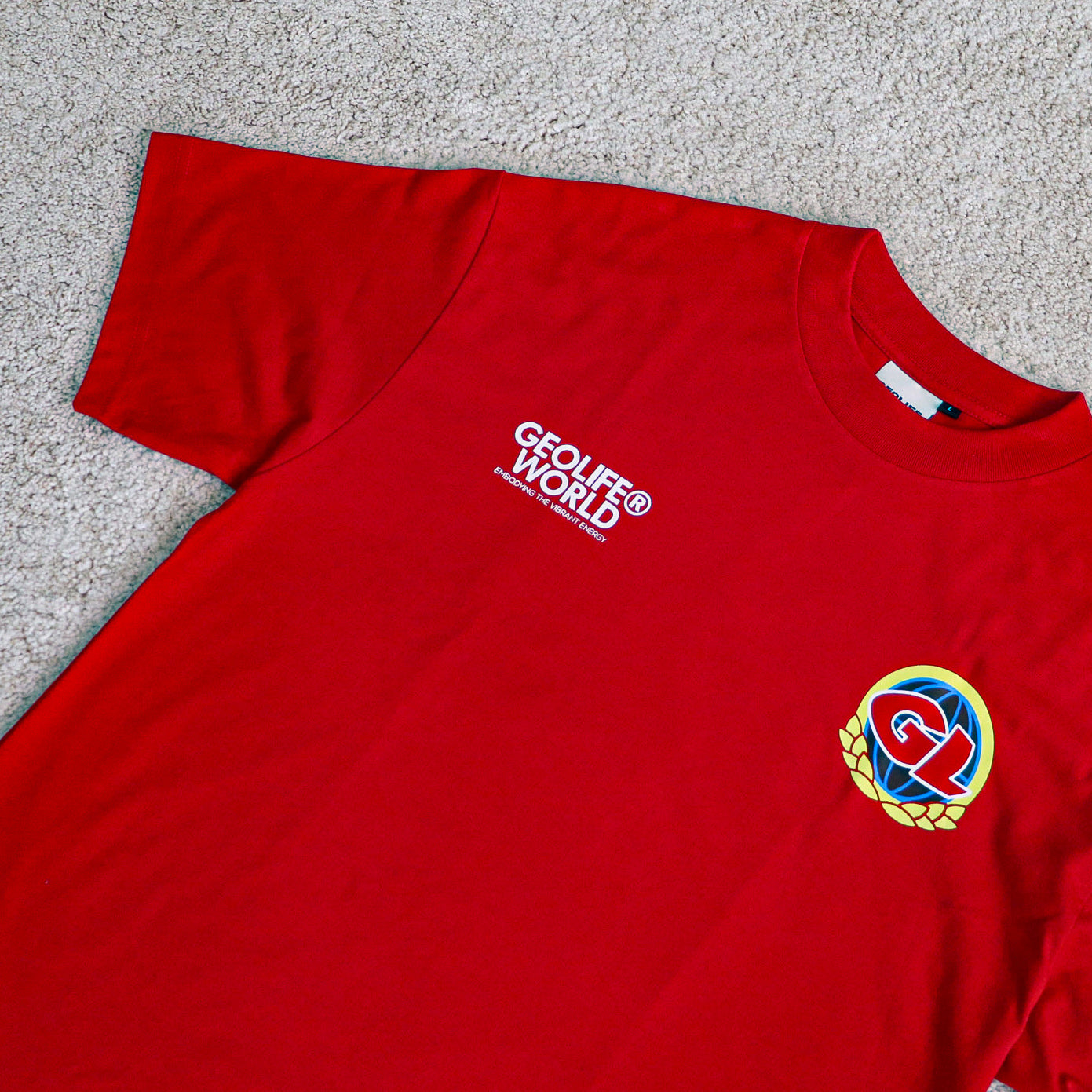 GEOLIFE VIBRANT ENERGY -  RED TSHIRT