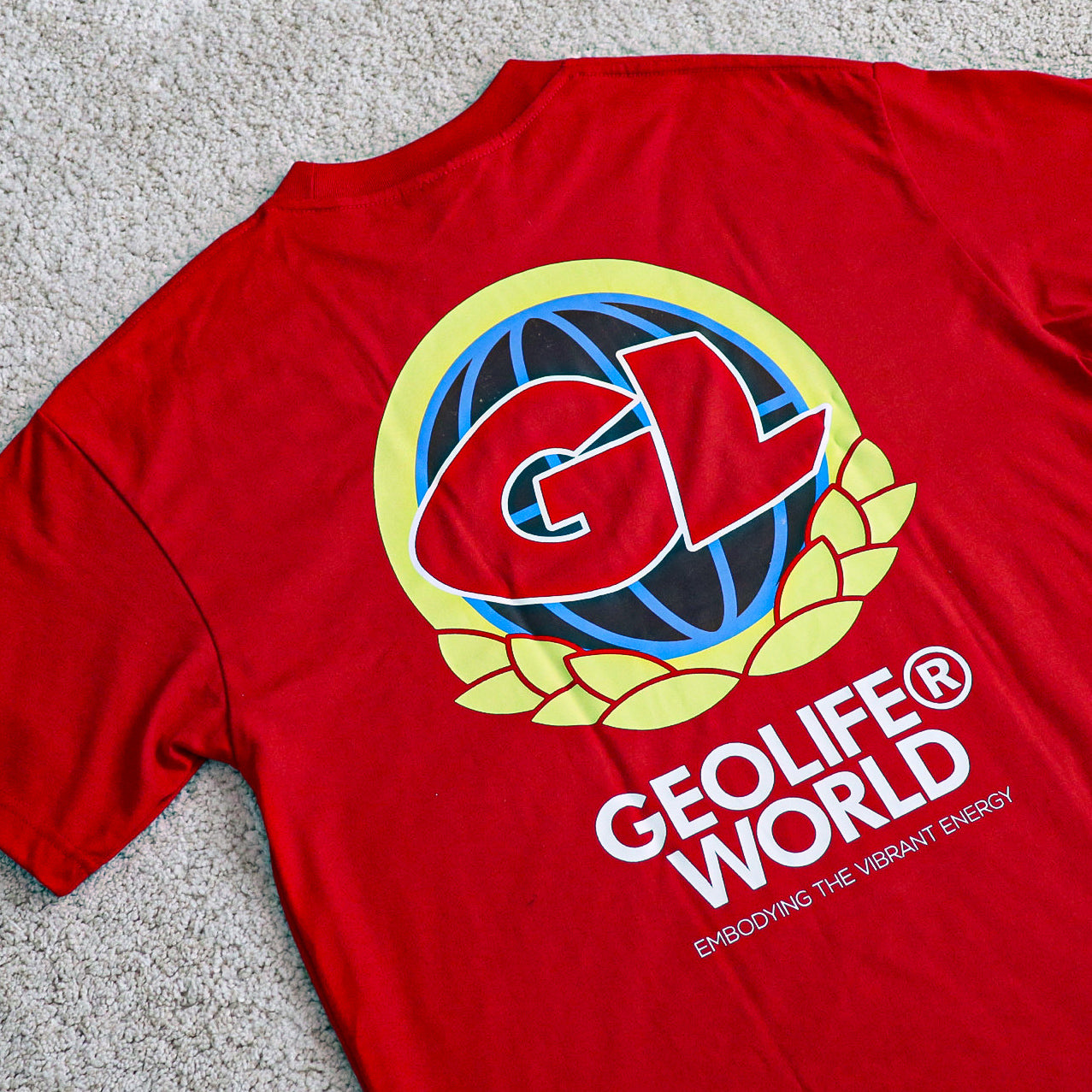 GEOLIFE VIBRANT ENERGY -  RED TSHIRT