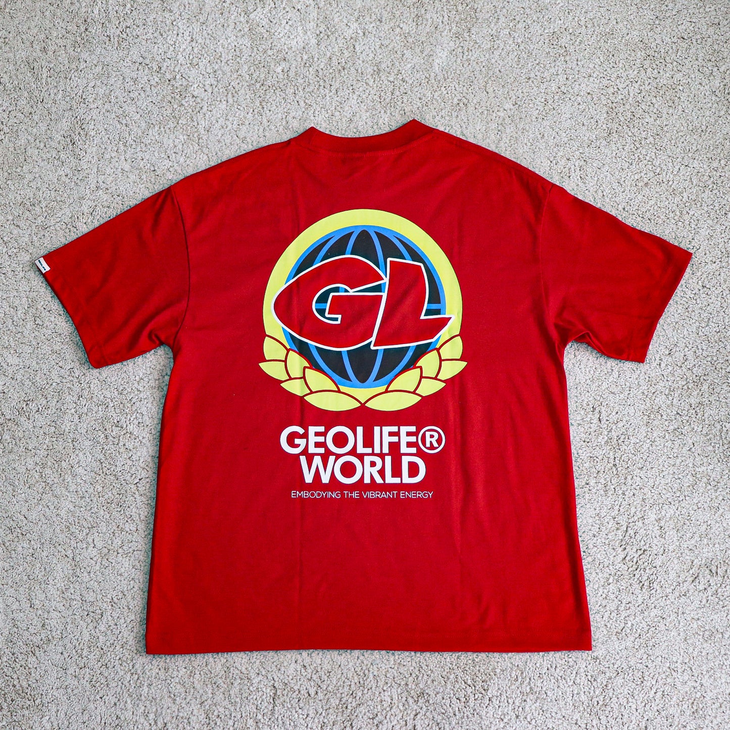 GEOLIFE VIBRANT ENERGY -  RED TSHIRT