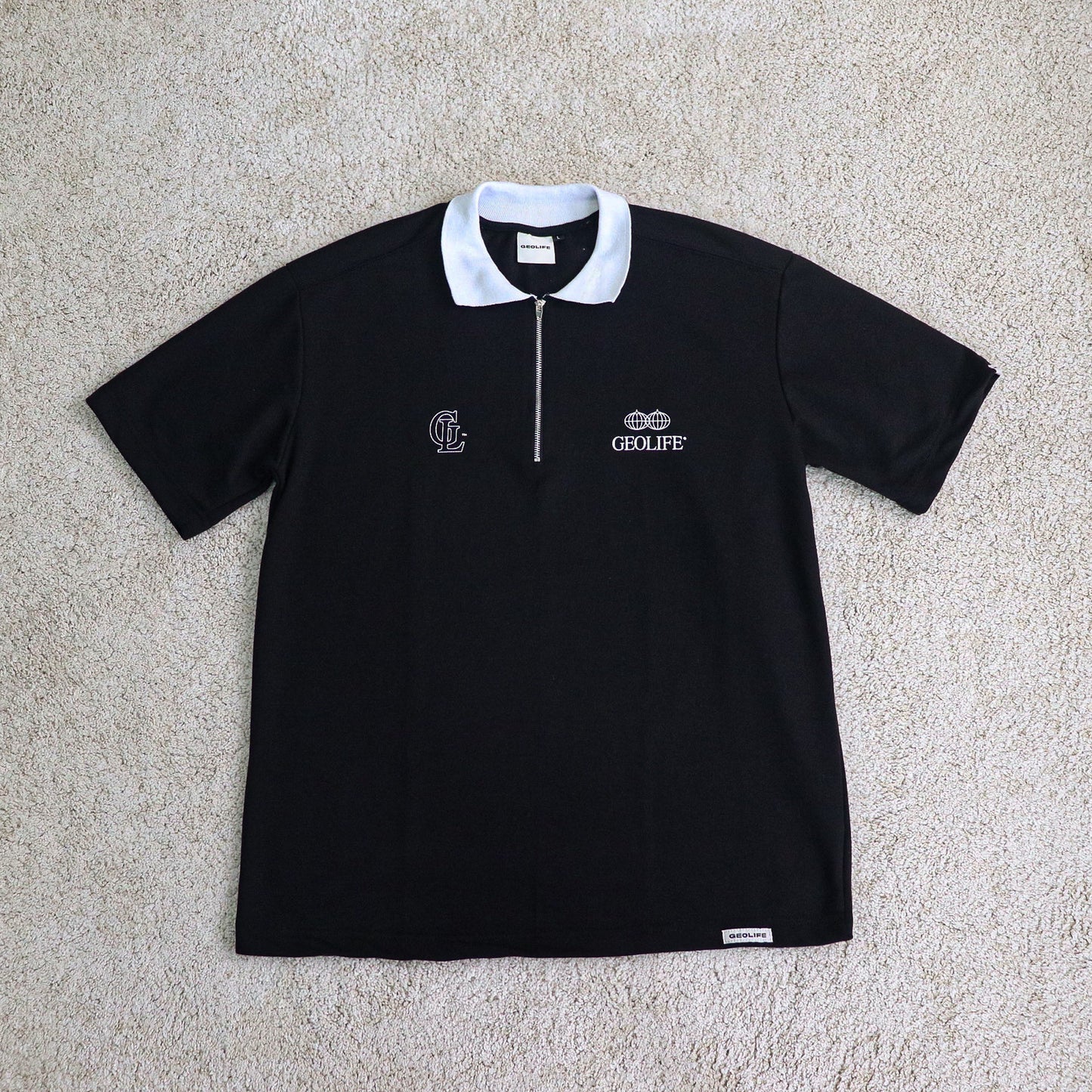 GEOLIFE DAUNTLESS -  BLACK POLO SHIRT