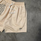 GEOLIFE EMBROIDERY MESH SHORTS --- CREAM