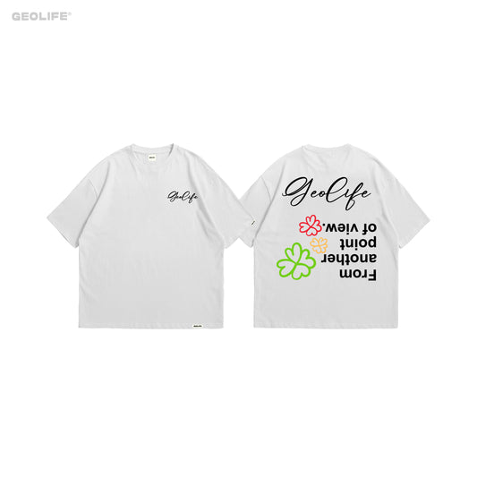 POINT OF VIEW WHITE TSHIRT - GEOLIFE